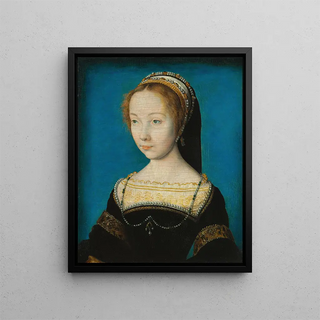 Portrait of a Woman - Corneille de Lyon — framed artwork on a wall