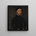 Portrait of a gentleman (Case Conflict) - Corneille de Lyon — framed artwork on a wall
