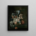 Still life with flowers - Cornelia van der Mijn — framed artwork on a wall
