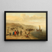 a Beach Scene with Fishermen and their Boats - Cornelis Beelt — framed artwork on a wall