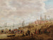a Coastal Landscape with Many Figures - Cornelis Beelt — artwork view