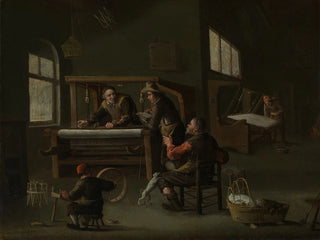 Interior of a weaver's workshop - Cornelis Beelt — artwork view