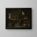 Interior of a weaver's workshop - Cornelis Beelt — framed artwork on a wall