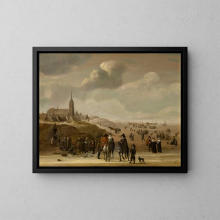 Scheveningen - Cornelis Beelt — framed artwork on a wall