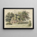 Farm between the trees - Cornelis Bernardus Buijs — framed artwork on a wall