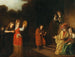 Family Portrait Painting in an Old Testament Frame - Cornelis Bisschop — artwork view