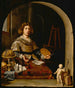L'artiste dans son atelier - Cornelis Bisschop — artwork view