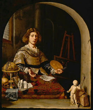 L'artiste dans son atelier - Cornelis Bisschop — artwork view