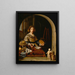 L'artiste dans son atelier - Cornelis Bisschop — framed artwork on a wall