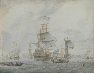 Navigation dans une brise venteuse - Cornelis Bouwmeester — artwork view