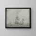 Navigation dans une brise venteuse - Cornelis Bouwmeester — framed artwork on a wall
