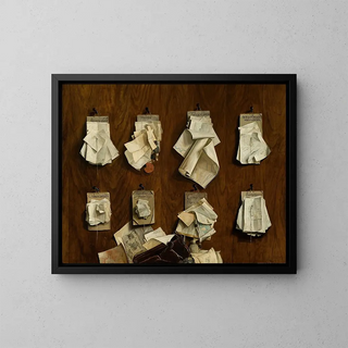 Documents related to the Amsterdam city thesaurus - Cornelis Bris — framed artwork on a wall