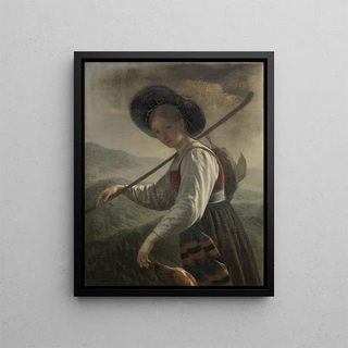 Swiss Peasant Painting - Cornelis Cels — framed artwork on a wall