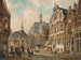 The Fish Market in Groningen - Cornelis Christiaan Dommelshuizen — artwork view