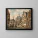 The Fish Market in Groningen - Cornelis Christiaan Dommelshuizen — framed artwork on a wall