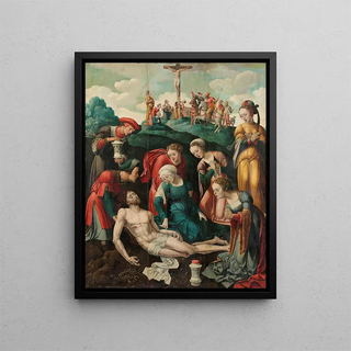 La Lamentation du Christ - Cornelis Cornelisz II Buys — framed artwork on a wall