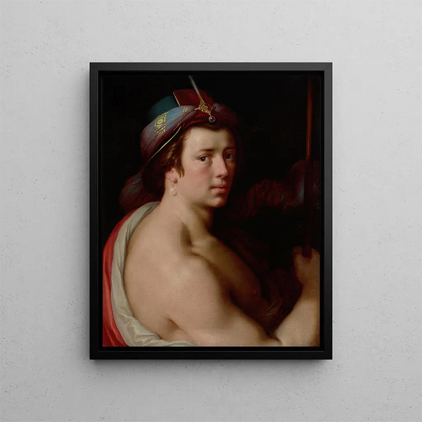 Adonis - Cornelis Cornelisz van Haarlem — framed artwork on a wall