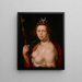 Diane en tant que déesse de la chasse - Cornelis Cornelisz van Haarlem — framed artwork on a wall