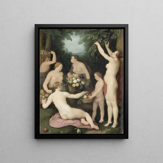 Cornelis Cornelisz Van Haarlem - Pomona Receiving the Harvest of Fruit.webp