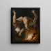 La chute d'Ixion - Cornelis Cornelisz van Haarlem — framed artwork on a wall