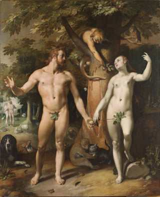The Fall of Man - Cornelis Cornelisz van Haarlem — artwork view