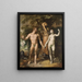 The Fall of Man - Cornelis Cornelisz van Haarlem — framed artwork on a wall