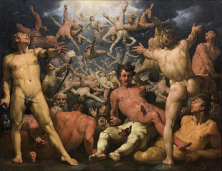 The Fall of the Titans - Cornelis Cornelisz van Haarlem — artwork view