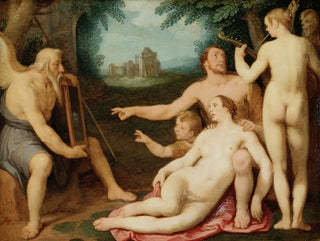 The Mirror of Time - Cornelis Cornelisz van Haarlem — artwork view