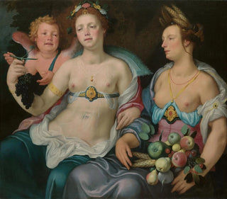 Venus, Cupid and Ceres - Cornelis Cornelisz van Haarlem — artwork view