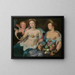 Venus, Cupid and Ceres - Cornelis Cornelisz van Haarlem — framed artwork on a wall