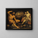 Venus and Vulcan - Cornelis Cornelisz van Haarlem — framed artwork on a wall