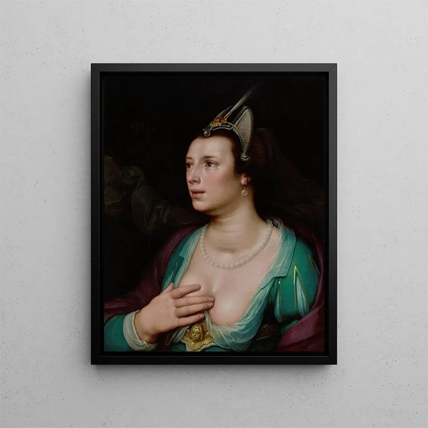 Venus - Cornelis Cornelisz van Haarlem — framed artwork on a wall