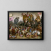 The Battle of Zama - Cornelis Cort — framed artwork on a wall