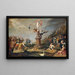La Fortune distribuant ses largesses - Cornelis de Baellieur — framed artwork on a wall