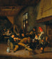 a tavern interior with peasants drinking - Cornelis Dusart — artwork view