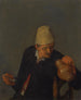 a peasant holding a jug and a pipe - Cornelis Dusart — artwork view