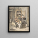 Kitchen scene - Cornelis Dusart — framed artwork on a wall