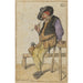 Peasant Painting smoking - Cornelis Dusart — artwork view