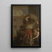 Allégorie de la distribution de tourbe aux pauvres - Cornelis Holsteyn — framed artwork on a wall