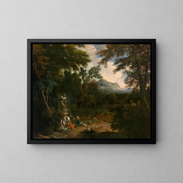 Landscape - Cornelis Huysmans — framed artwork on a wall