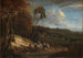 Lisière de forêt avec vue sur une plaine et staffage de voyageurs et paysans - Cornelis Huysmans — artwork view