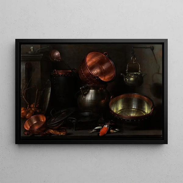 Allegory of the Four Elements - Cornelis Jacobsz Delff — framed artwork on a wall