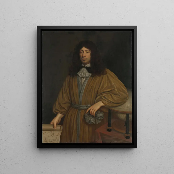 Johan Boudaen Courten 1635-1716 Seigneur de St Laurens Schellach et Popkensburg Conseiller de Middelbourg et Directeur de la Compagnie des Indes orientales - Cornelis Jonson van Ceulen — framed artwork on a wall