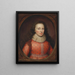 Martha Temple Lady Penyston - Cornelis Jonson van Ceulen — framed artwork on a wall