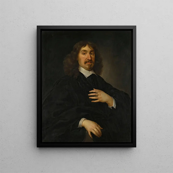 Portrait of John Hamilton, 1st Lord Bargany - Cornelis Jonson van Ceulen — framed artwork on a wall