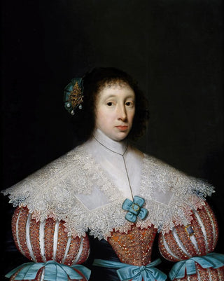 Portrait painting of Éléonore or Marie Campion - Cornelis Jonson van Ceulen — artwork view