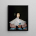 Portrait painting of Éléonore or Marie Campion - Cornelis Jonson van Ceulen — framed artwork on a wall