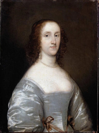 Portrait of a lady in white - Cornelis Jonson van Ceulen — artwork view
