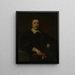 Portrait of a man - Cornelis Jonson van Ceulen — framed artwork on a wall