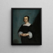 Portrait of a Woman - Cornelis Jonson van Ceulen — framed artwork on a wall